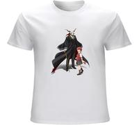 CAIQI The Ancient Magus Bride Mens T Shirt Printed Graphic Tee White L