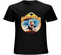 CAIQI The Beastmaster Retro 1980's Movie Mens T Shirt Printed Graphic Top Unisex Tee Black 3XL