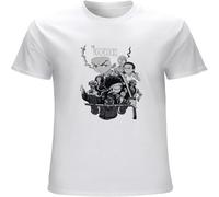 CAIQI The Boondocks Anime Mens T Shirt Printed Graphic Top Unisex Tee White 3XL