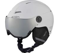 Cairn - Casco da sci con visiera - Android Visor Mat White Gray - Taglia 57-58 cm - Grigio