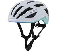 Cairn Atom, casco da ciclismo, bianco 55-58cm Shinny Opalescence