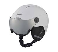Cairn - Casco da sci con visiera - Android Visor Mat White Gray - Taglia 57-58 cm - Grigio