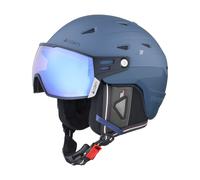 Cairn - Casco da sci - Shuffle S-Visor Evolight NXT Mat Vintage Blue - Taglia 56-58 cm