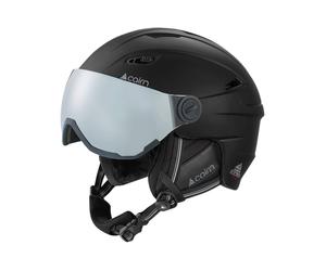Cairn - Casco da sci/snowboard con visiera - Electron Visor Mat Black - Taglia 53-54 cm - Nero