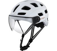 Cairn Quartz Visor, casco da ciclismo, bianco 55-58cm Mat Metallic White