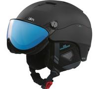 Cairn Spectral Visor Magnet 2 IUM, casco da sci con visiera, nero-azzurro 56-57cm