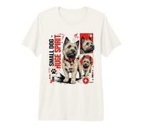 Cairn Terrier - Cagnolino con Immagine di Un Grande Spirito Maglietta Premium