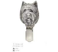 Cairn Terrier - Clip rivestito di argento, alta qualità Art Dog IT