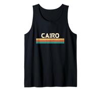 Cairo Egitto Nome Città Classico Vintage Colori Design Canotta