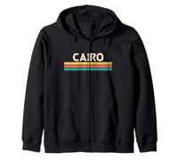 Cairo Egitto Nome Città Classico Vintage Colori Design Felpa con Cappuccio