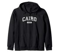 Cairo Egitto Vintage Sport Design Felpa con Cappuccio