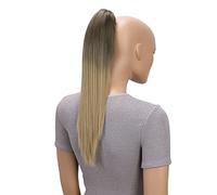 CAISHA 40cm Coda Di Cavallo Lily Posticci Con Pinza Capelli Extensions Finta Liscio Biondo Castano Ombré H113