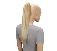 CAISHA 40cm Coda Di Cavallo Lily Posticci Per Capelli Con Pinza Capelli Capelli Extensions Finta Liscio Biondo Mix H155