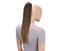 CAISHA 40cm Coda Di Cavallo Lily Posticci Per Capelli Con Pinza Capelli Capelli Extensions Finta Liscio Marrone Mix H59