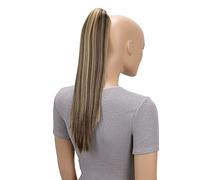 CAISHA 40cm Coda Di Cavallo Lily Posticci Per Capelli Con Pinza Capelli Capelli Extensions Finta Liscio Marrone Biondo Mix H157