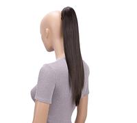 CAISHA 40cm Coda Di Cavallo Lily Posticci Per Capelli Con Pinza Capelli Capelli Extensions Finta Liscio Marrone H148