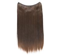 CAISHA 50cm 1 Trama Extension Con Elastico Extension Per Capelli Parrucchino Liscio Resistente Al Calore Miscela Marrone E106