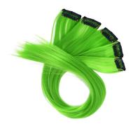 CAISHA 50cm 5 Parti Colorato Ciocca Meches Clip In Extension Extension Per Capelli Lisci Capelli Lunghi Parrucchinoverde BST130