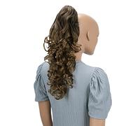 CAISHA 50cm Posticcio Treccia Portare I Codini Extensions Per I Capelli Voluminoso Ondulato Marrone Ombré H122