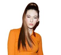 CAISHA 55cm Coda Capelli Nina Con Coulisse Capelli Extensions Finta Per Donna Posticcio Per Capelli Liscio Marrone Chiaro PH506