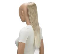 CAISHA 55cm Coda Capelli Nina Con Coulisse Capelli Extensions Finta Per Donna Posticcio Per Capelli Liscio Biondo Mix PH510