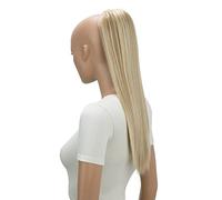 CAISHA 55cm Coda Capelli Nina Con Coulisse Capelli Extensions Finta Per Donna Posticcio Per Capelli Liscio Bionda Con Riflessi PH529