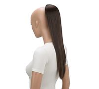 CAISHA 55cm Coda Capelli Nina Con Coulisse Capelli Extensions Finta Per Donna Posticcio Per Capelli Liscio Marrone PH518