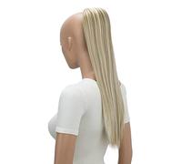 CAISHA 55cm Coda Capelli Nina Con Coulisse Capelli Extensions Finta Per Donna Posticcio Per Capelli Liscio Bionda Naturale Con Riflessi PH528