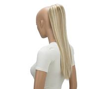 CAISHA 55cm Coda Capelli Nina Con Coulisse Capelli Extensions Finta Per Donna Posticcio Per Capelli Liscio Biondo Mix PH515