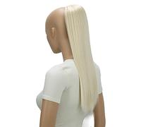 CAISHA 55cm Coda Capelli Nina Con Coulisse Capelli Extensions Finta Per Donna Posticcio Per Capelli Liscio Biondo Platino PH514