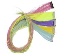 CAISHA 60cm 5 Parti Colorato Ciocca Meches Clip In Extension Extension Per Capelli Lisci Capelli Lunghi Parrucchino Colorato 6 BST106