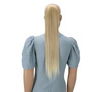 CAISHA 60cm Posticcio Per Capelli Hailey Con 2 Nastri Coda Di Cavallo Voluminoso Capelli Finti Liscio Biondo Chiaro Mix HC5a