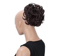 CAISHA by PRETTYSHOP Chignon Pezzo Di Capelli Treccia Chignon Chignon Hepburn Cravatta Per Capelli Updos Mix Marrone Scuro HK108