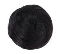 CAISHA Chignon 100% CAPELLI UMANI Updos Parrucchino Chignon Per Capelli Chignon Hepburn Cravatta Per Capelli Nero Naturale H311f
