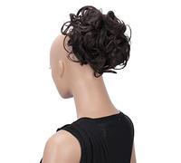 CAISHA Chignon Pezzo Di Capelli Treccia Chignon Chignon Hepburn Cravatta Per Capelli Updos Marrone Cioccolato HK103