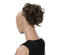 CAISHA Chignon Pezzo Di Capelli Treccia Chignon Chignon Hepburn Cravatta Per Capelli Updos Marrone HK109