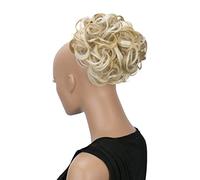 CAISHA Chignon Pezzo Di Capelli Treccia Chignon Chignon Hepburn Cravatta Per Capelli Updos Mix Biondo Chiaro HK125