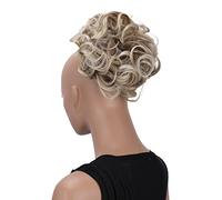 CAISHA Chignon Pezzo Di Capelli Treccia Chignon Chignon Hepburn Cravatta Per Capelli Updos Mix Biondo HK112
