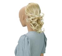 CAISHA Extension per coda di cavallo con treccia, 12"""", voluminosa e ondulata, biondo mix PH208