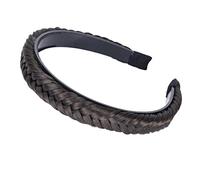 CAISHA Fascia Intrecciata Parrucchino Copricapo Accessori Per Capelli Marrone HHR2