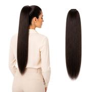 CAISHA Prettyshop 60Cm Posticcio Treccia Portare I Codini Extensions Per I Capelli Liscio Bruna H607