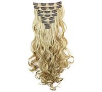 CAISHA XXL 45cm 8 Pezzi SET Clip In Extensions Extensions Per I Capelli Posticcio Voluminoso Ondulato Biondo Mix CES14-1