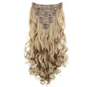 CAISHA XXL 45cm 8 Pezzi SET Clip In Extensions Extensions Per I Capelli Posticcio Voluminoso Ondulato Biondo Scuro Mix CES4a-1