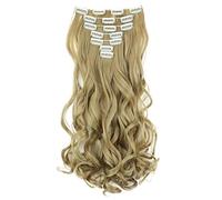 CAISHA XXL 45cm 8 Pezzi SET Clip In Extensions Extensions Per I Capelli Posticcio Voluminoso Ondulato Bionda CES6-1