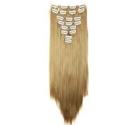 CAISHA XXL 50cm 8 Parti Set Clip In Extension Extension Per Capelli Lisci Biondo Scuro CES106