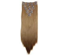 CAISHA XXL 50cm 8 Parti Set Clip In Extension Extension Per Capelli Lisci Biondo Scuro CES107