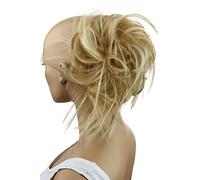 CAISHA XXL Parrucchino Leggermente Ondulato Elastico Per Capelli Acconciatura Da Sposa Disordinato Biondo Mix G20F