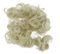 CAISHA XXL Posticcio Capelli Elastici Acconciature Da Sposa Voluminoso Riccio Chignon Biondo Platino HW8