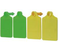 Caisley Primaflex - Cartellini auricolari misura 2 61x45 mm etichette auricolari non etichettate 25 pz. nessuna dimensione blu