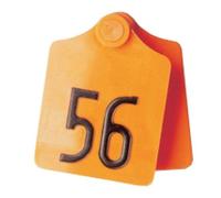 Caisley PRIMAFLEX - Cartellini auricolari misura 2 - 61x45mm 25 pezzi in un sacchetto, goffrati su entrambi i lati 1-25 blu